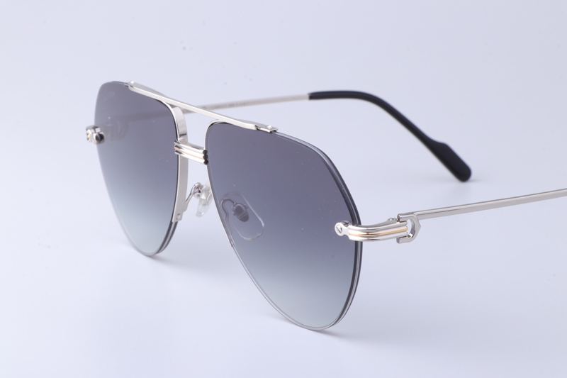 CT0427S Sunglasses Silver Gradient Gray