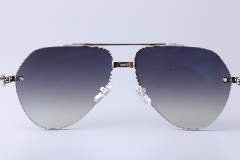 CT0427S Sunglasses Silver Gradient Gray