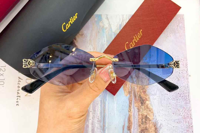 CT0433S Sunglasses Gold Gradient Blue