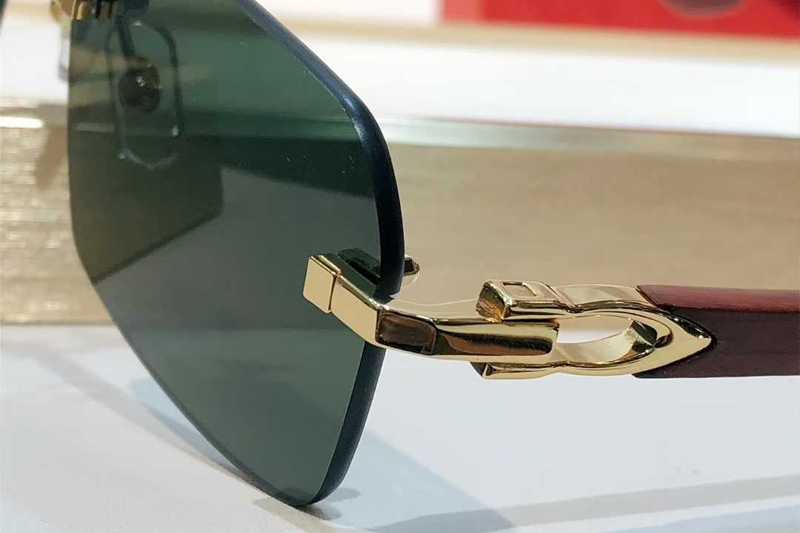 CT0453O Sunglasses Gold Green