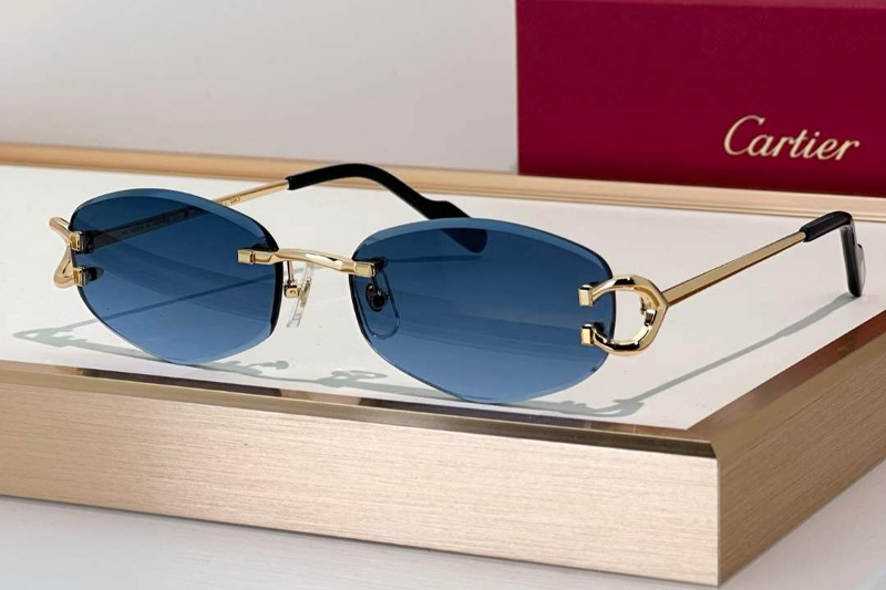 CT0467S Sunglasses Gold Gradient Blue