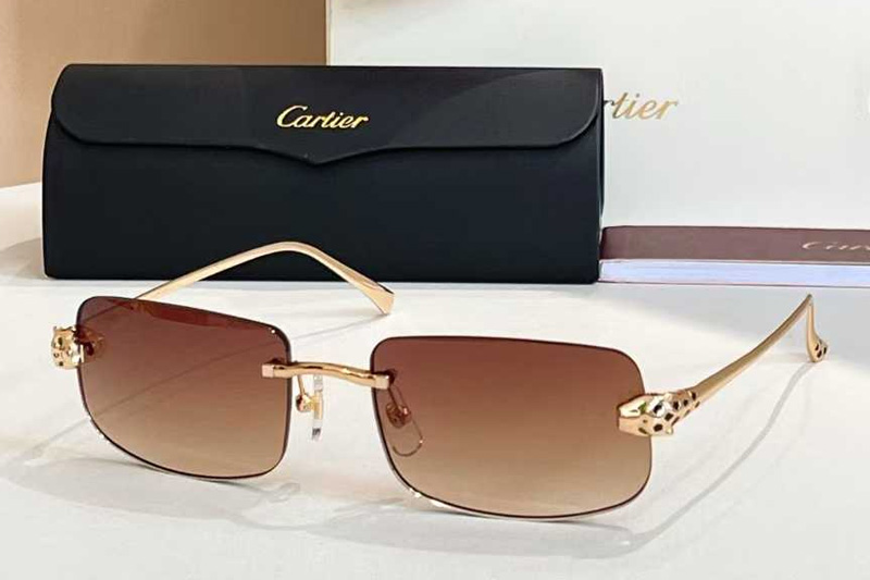 CT0495O Sunglasses Gold Gradient Brown