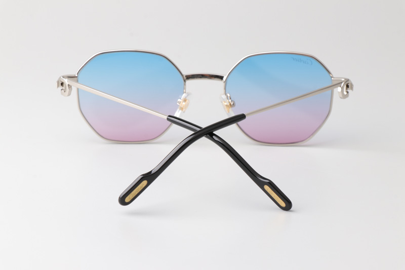 CT0500S Sunglasses Silver Gradient Blue