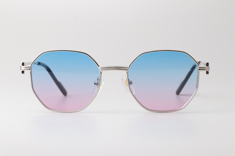 CT0500S Sunglasses Silver Gradient Blue