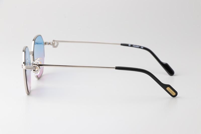 CT0500S Sunglasses Silver Gradient Blue