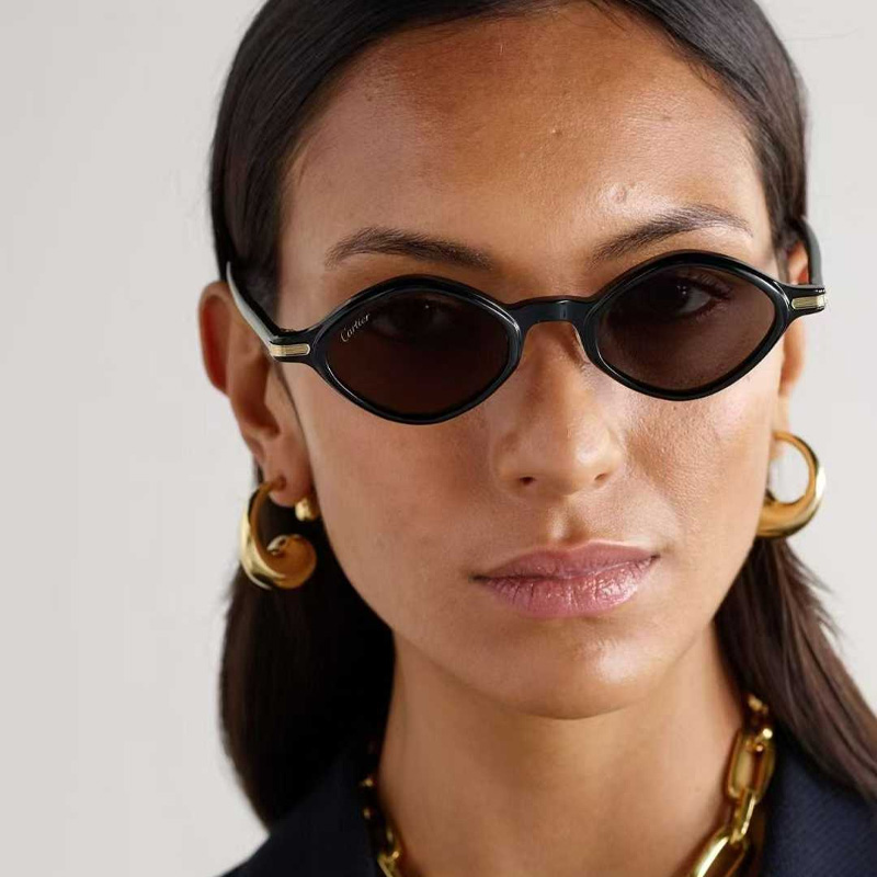 CT0540S Sunglasses Black Gold Gray