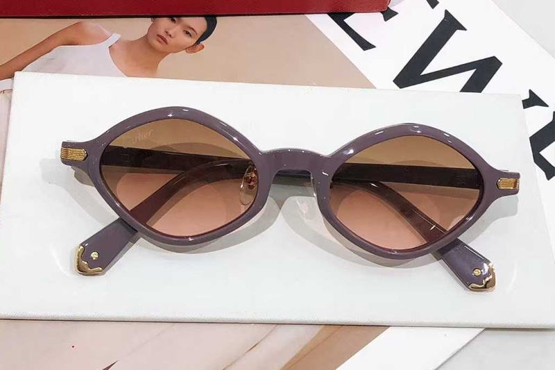 CT0540S Sunglasses Purple Gradient Brown