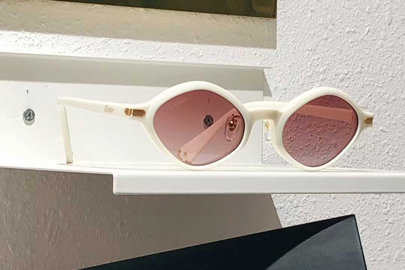 CT0540S Sunglasses White Gradient Pink