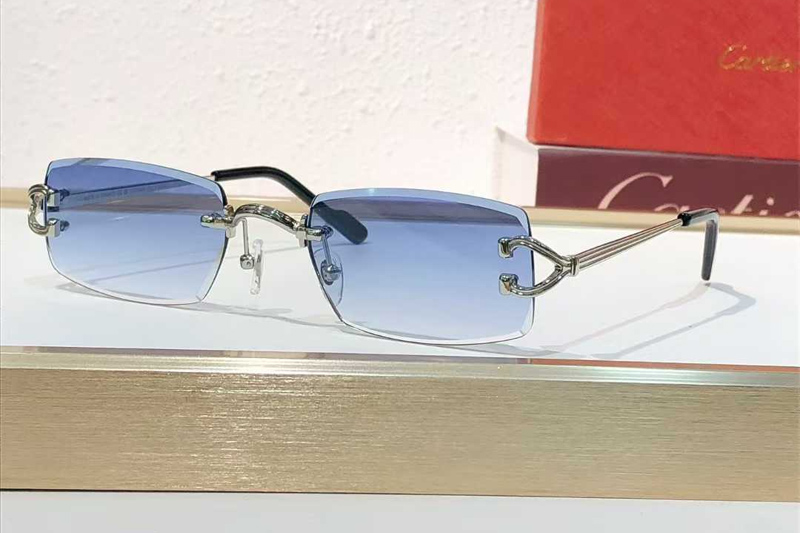 CT0550S Sunglasses Silver Gradient Blue
