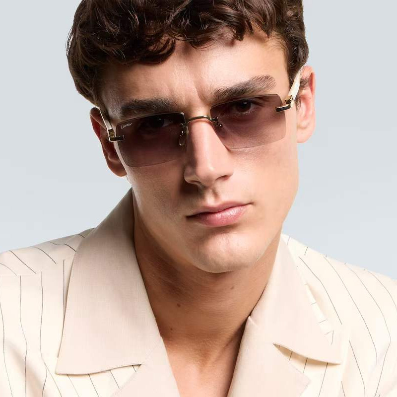 CT0579S Sunglasses Gold White Gradient Gray