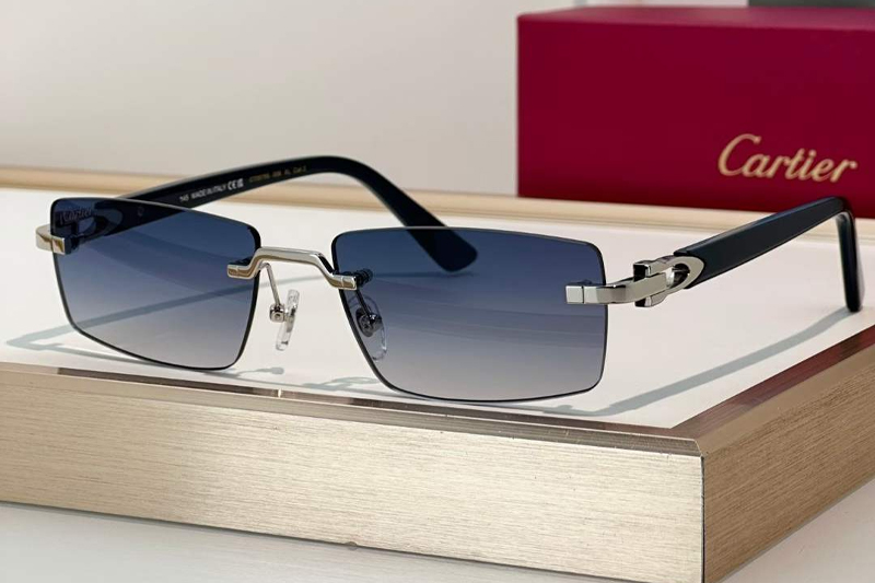 CT0579S Sunglasses Silver Blue Gradient Blue