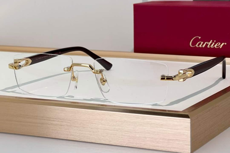 CT0581O Eyeglasses Gold Red