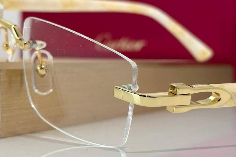 CT0581O Eyeglasses Gold White