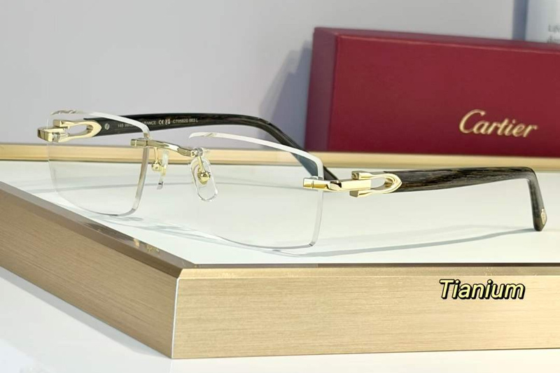 CT0582S Eyeglasses Gold Black