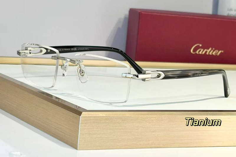 CT0582S Eyeglasses Silver Gray