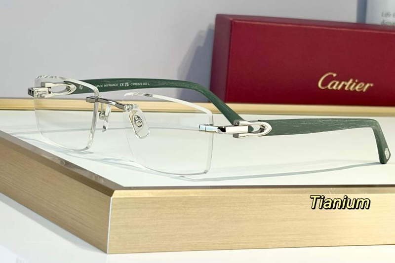 CT0582S Eyeglasses Silver Green