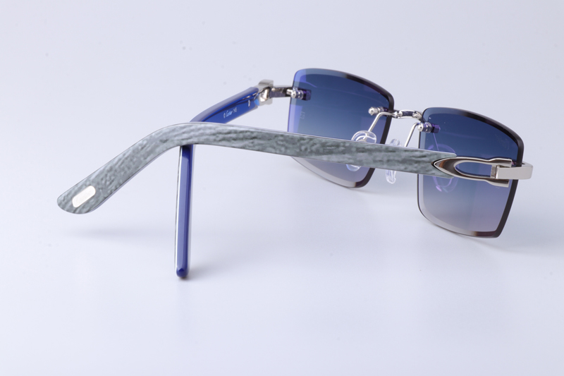 CT0582S Sunglasses Silver Gradient Blue