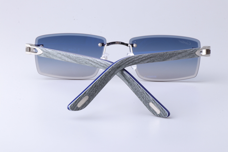 CT0582S Sunglasses Silver Gradient Blue