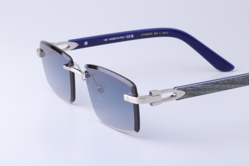 CT0582S Sunglasses Silver Gradient Blue