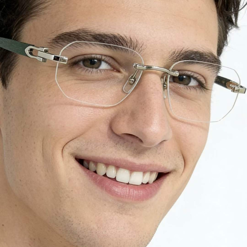 CT0583O Eyeglasses Silver Green