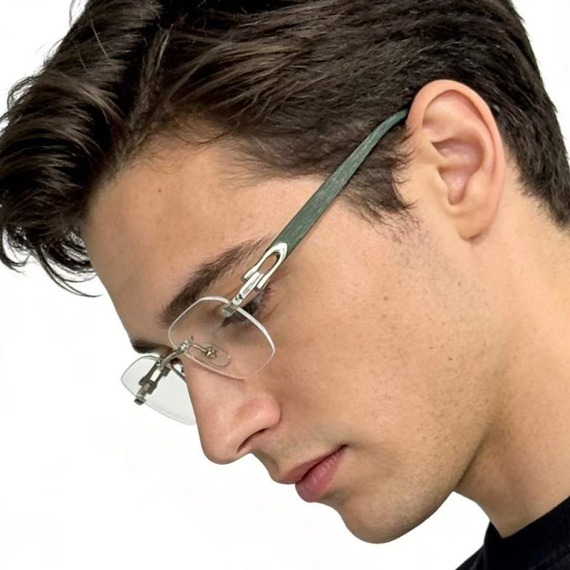 CT0583O Eyeglasses Silver Green