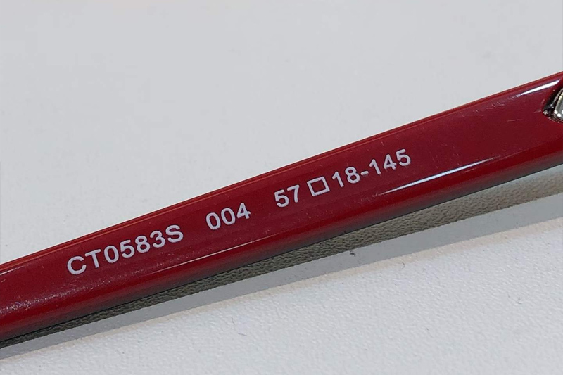 CT0583S Sunglasses Silver Black Red Gradient Gray