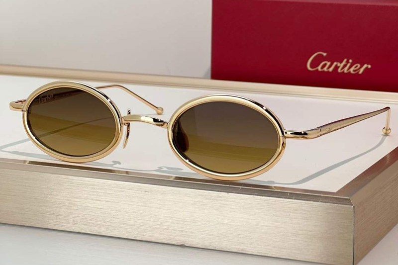 CT0649S Sunglasses Gold Gradient Brown