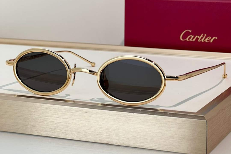 CT0649S Sunglasses Gold Gray