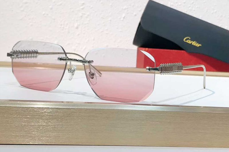CT0736S Sunglasses Silver Gradient Pink