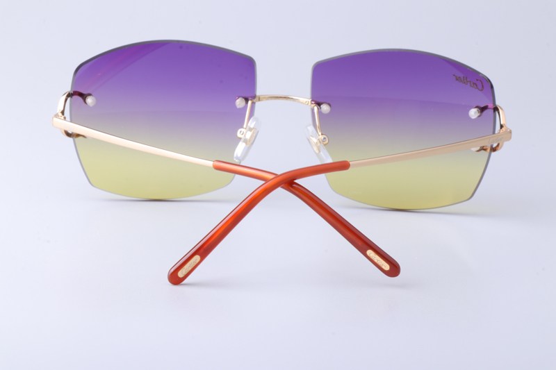 CT4193836 Sunglasses Gold Gradient Purple