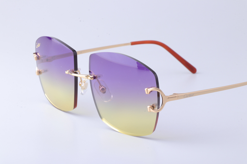 CT4193836 Sunglasses Gold Gradient Purple