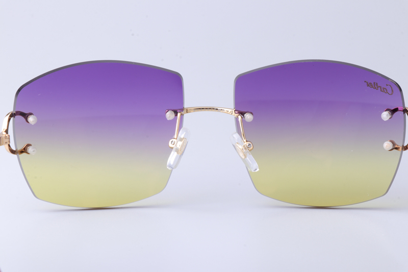 CT4193836 Sunglasses Gold Gradient Purple