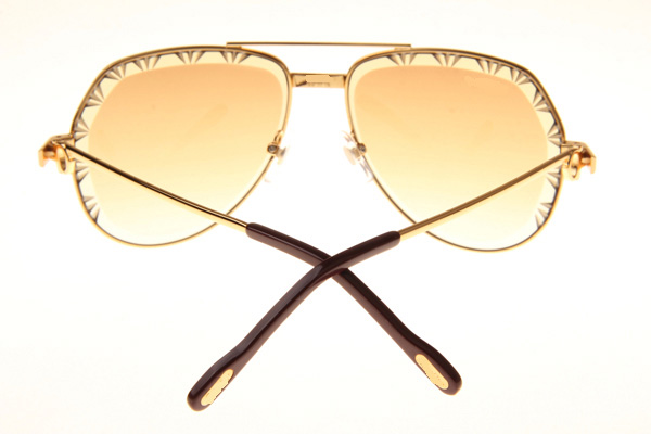 CT 1324912 Cut Lens Sunglasses In Gold Gradient Brown