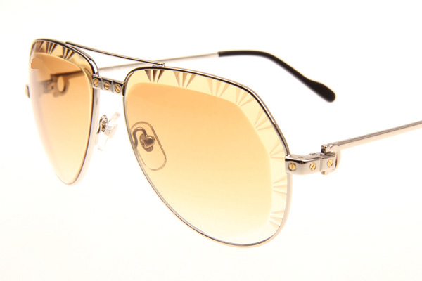 CT 1324912 Cut Lens Sunglasses In Silver Gradient Brown