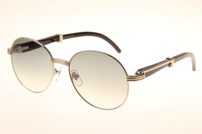 CT 1990-0692 Black Buffalo Sunglasses In Silver Grey