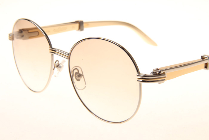 CT 1990-0692 Gold Stainless Steel Sunglasses In Silver Brown