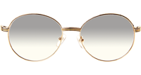 CT 1990-0692 Gold Stainless Steel Sunglasses In Silver Grey