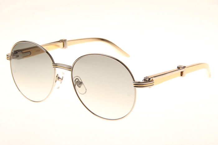 CT 1990-0692 Gold Stainless Steel Sunglasses In Silver Grey