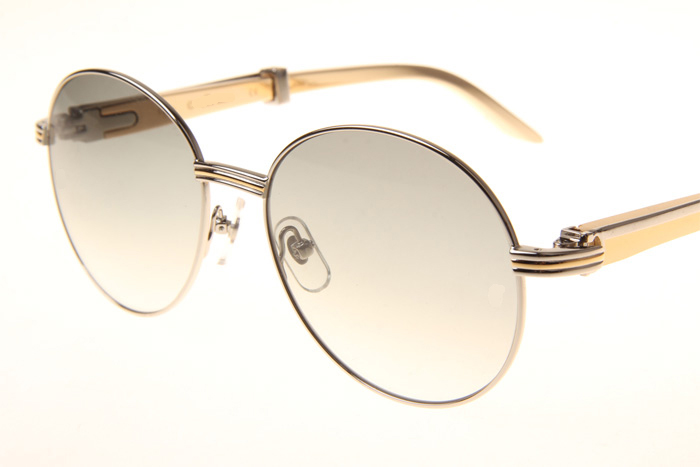CT 1990-0692 Gold Stainless Steel Sunglasses In Silver Grey