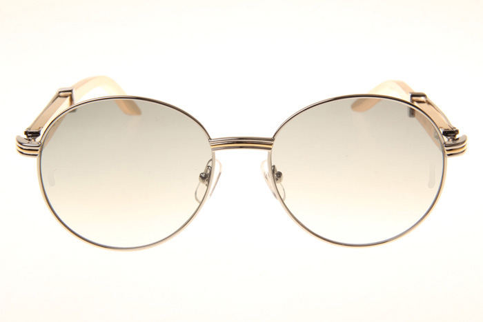 CT 1990-0692 Gold Stainless Steel Sunglasses In Silver Grey