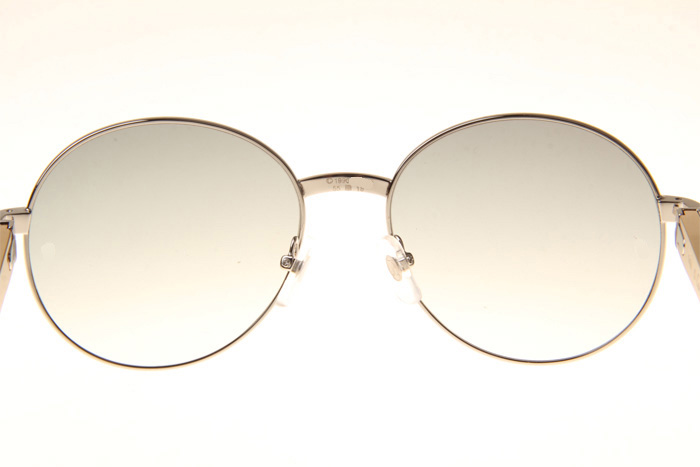 CT 1990-0692 Gold Stainless Steel Sunglasses In Silver Grey