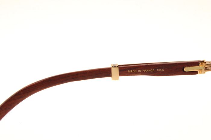 CT 1990-0692 Wood Sunglasses In Gold Brown