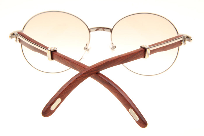 CT 1990-0692 Wood Sunglasses In Silver Brown