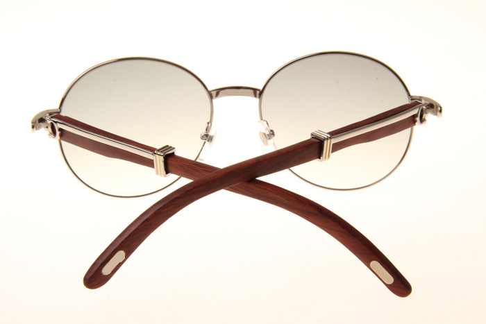 CT 1990-0692 Wood Sunglasses In Silver Grey
