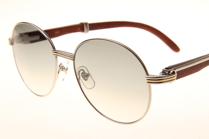 CT 1990-0692 Wood Sunglasses In Silver Grey