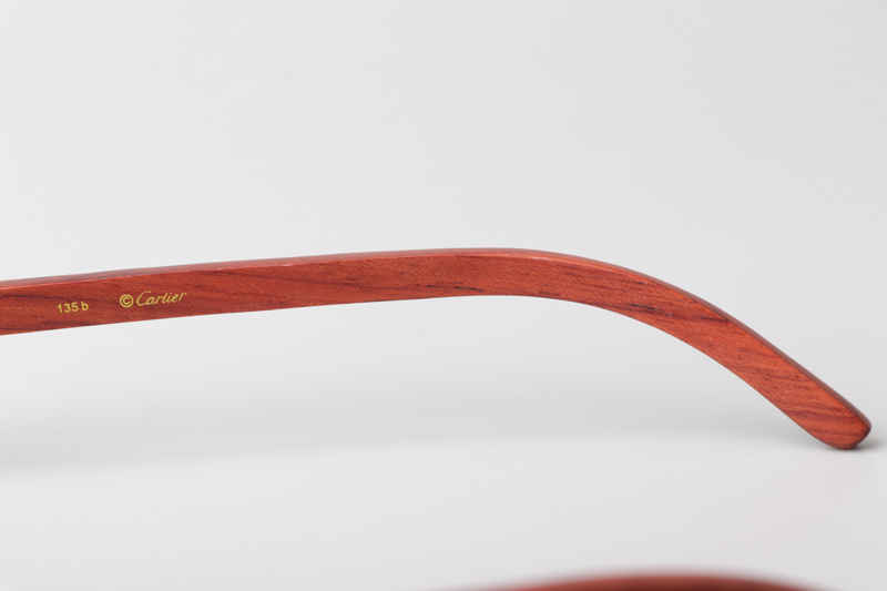 CT 3524012 Big Diamond Wood Eyeglasses Silver