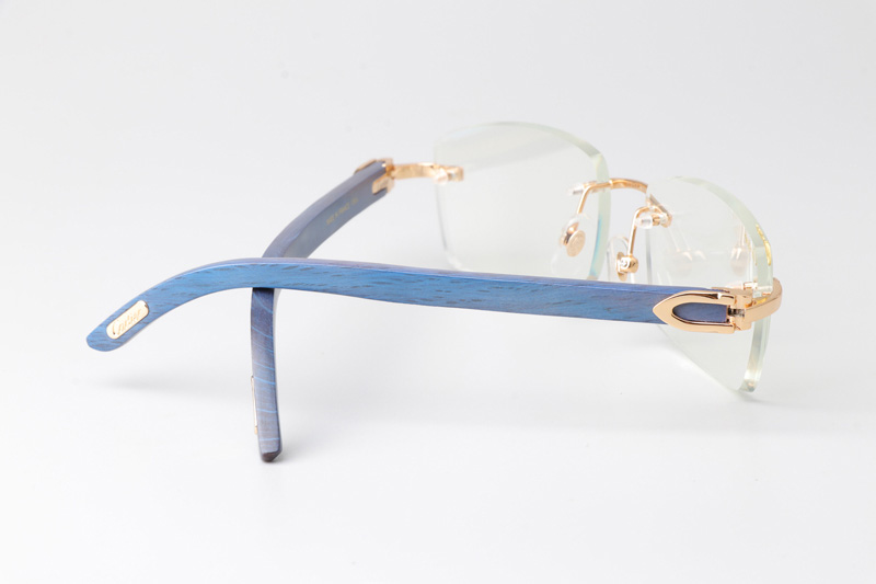 CT 3524012 Blue Arm Eyeglasses Gold