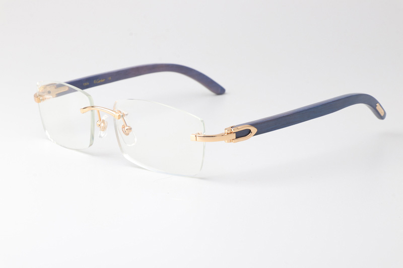 CT 3524012 Blue Arm Eyeglasses Gold