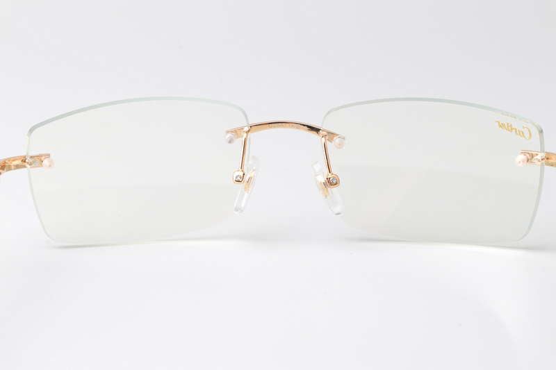 CT 3524012 Blue Arm Eyeglasses Gold