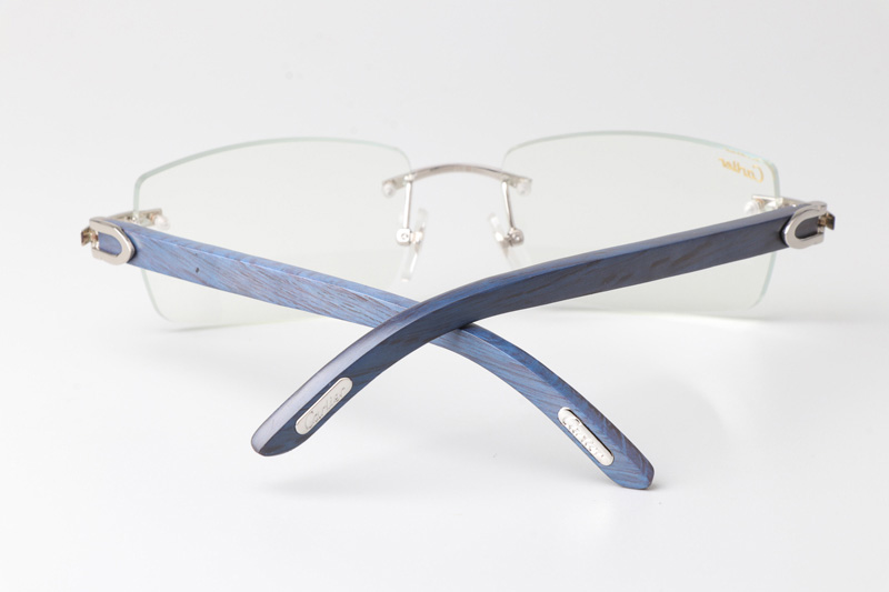 CT 3524012 Blue Arm Eyeglasses Silver